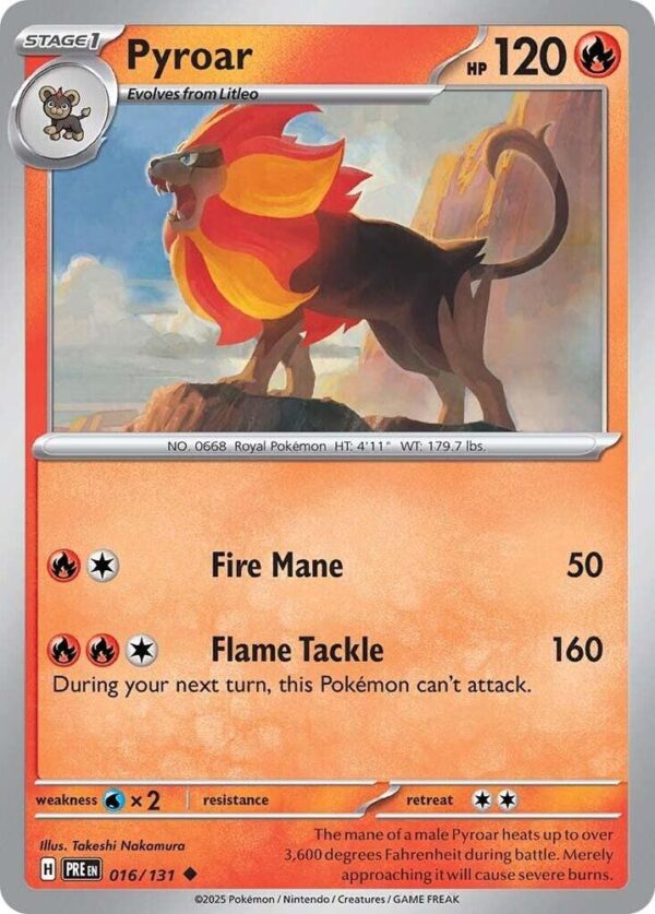 Pyroar 016/131 Normal SV: Prismatic Evolutions