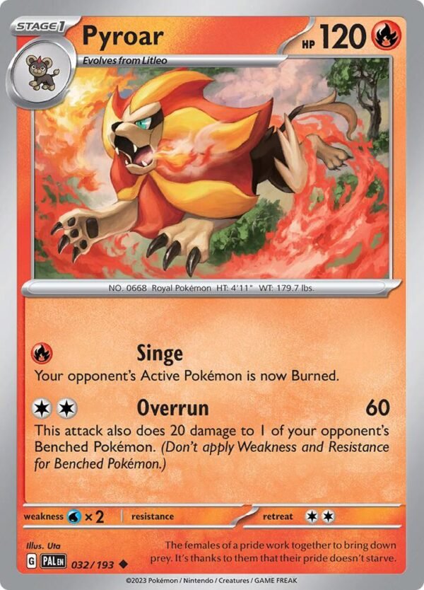 Pyroar 032/193 Normal SV02: Paldea Evolved