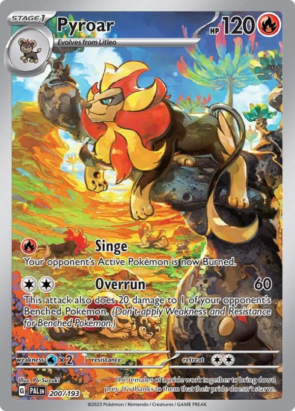 Pyroar 200/193 Holofoil SV02: Paldea Evolved Pyroar 200/193 Holofoil SV02: Paldea Evolved