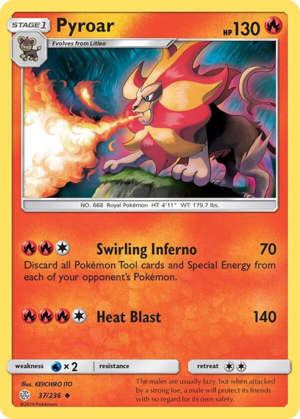 Pyroar 37/236 Normal SM – Cosmic Eclipse