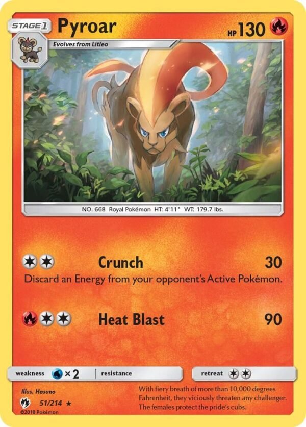 Pyroar 51/214 Reverse Holofoil SM – Lost Thunder