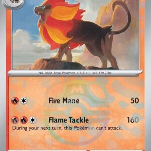 Pyroar (Master Ball Pattern) 016/131 Holofoil SV: Prismatic Evolutions
