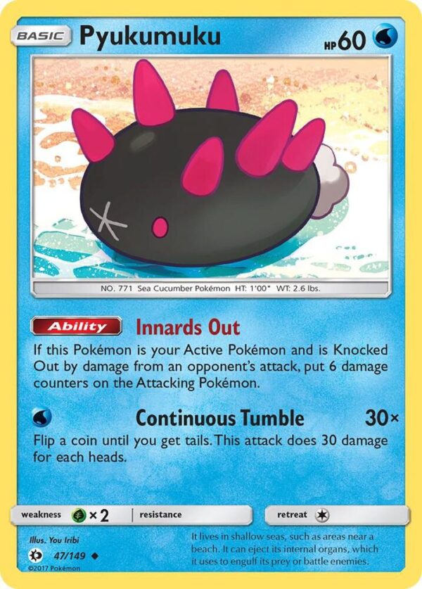 Pyukumuku 47/149 Reverse Holofoil SM Base Set