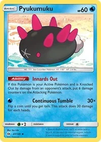 Pyukumuku | 47/149 | Reverse Holofoil | SM Base Set