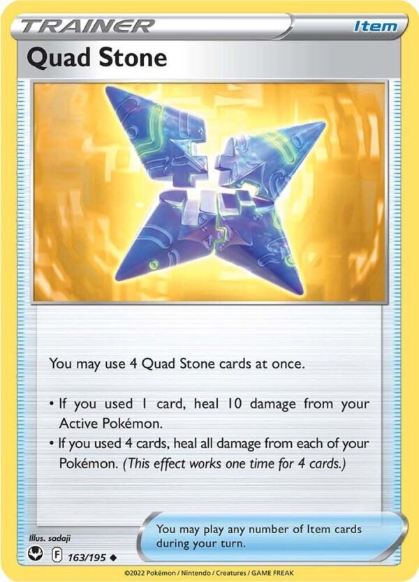 Quad Stone 163/195 Normal SWSH12: Silver Tempest Quad Stone 163/195 Normal SWSH12: Silver Tempest