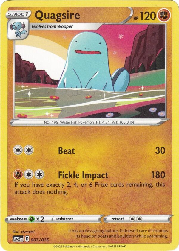 Quagsire 007/015 Normal McDonald’s Promos 2024 Quagsire 007/015 Normal McDonald’s Promos 2024