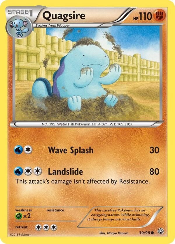 Quagsire 39/98 Reverse Holofoil XY – Ancient Origins Quagsire 39/98 Reverse Holofoil XY – Ancient Origins