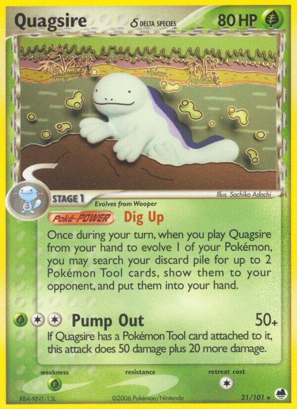 Quagsire (Delta Species) 21/101 Normal Dragon Frontiers Quagsire (Delta Species) 21/101 Normal Dragon Frontiers