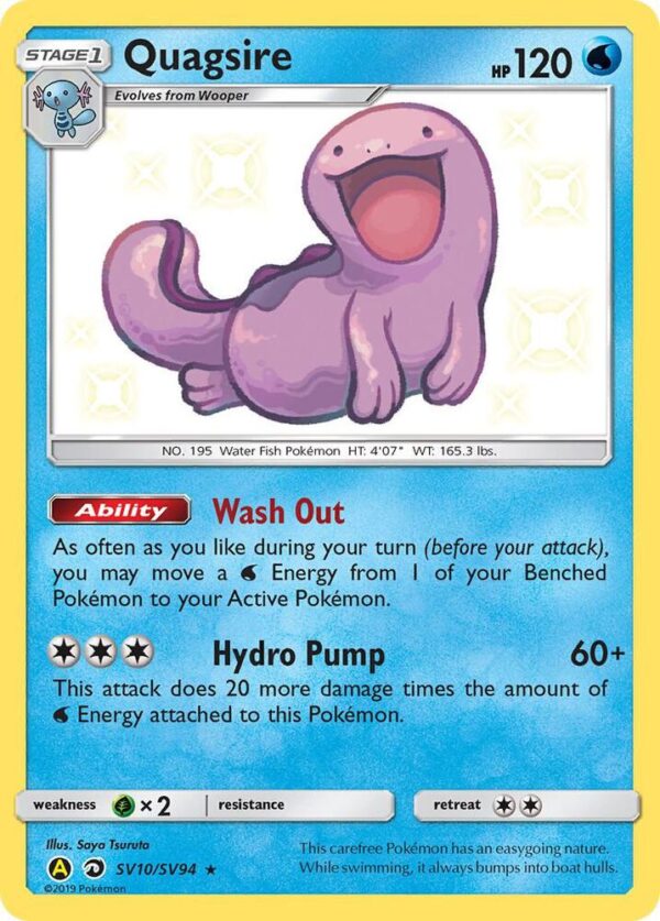Quagsire SV10/SV94 Holofoil Hidden Fates: Shiny Vault