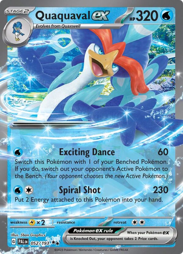 Quaquaval ex 052/193 Holofoil SV02: Paldea Evolved