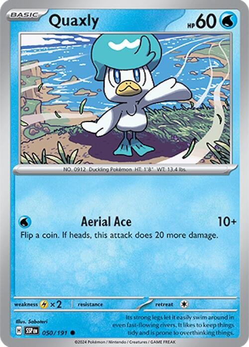 Quaxly 050/191 Reverse Holofoil SV08: Surging Sparks