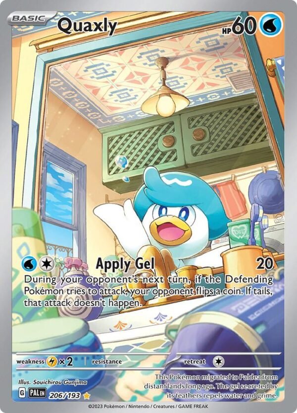 Quaxly 206/193 Holofoil SV02: Paldea Evolved Quaxly 206/193 Holofoil SV02: Paldea Evolved