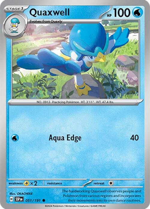 Quaxwell 051/191 Reverse Holofoil SV08: Surging Sparks