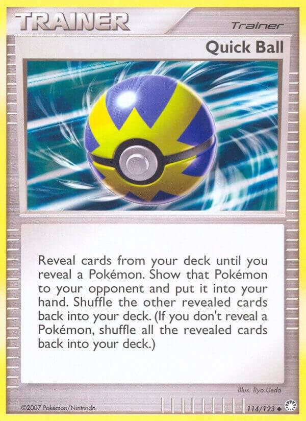 Quick Ball 114/123 Reverse Holofoil Mysterious Treasures