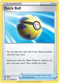 Quick Ball | 179/202 | Reverse Holofoil | SWSH01: Sword & Shield Base Set