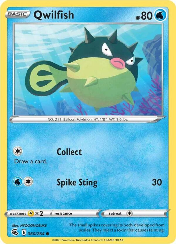 Qwilfish 060/264 Normal SWSH08: Fusion Strike