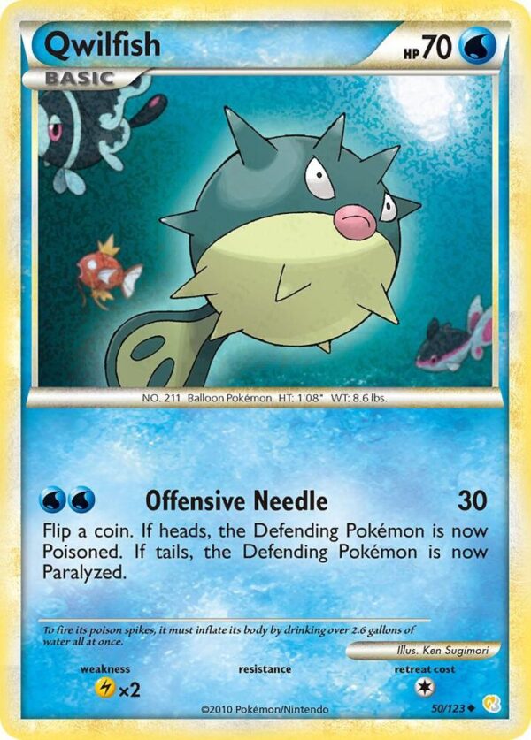 Qwilfish 50/123 Normal HeartGold SoulSilver Qwilfish 50/123 Normal HeartGold SoulSilver