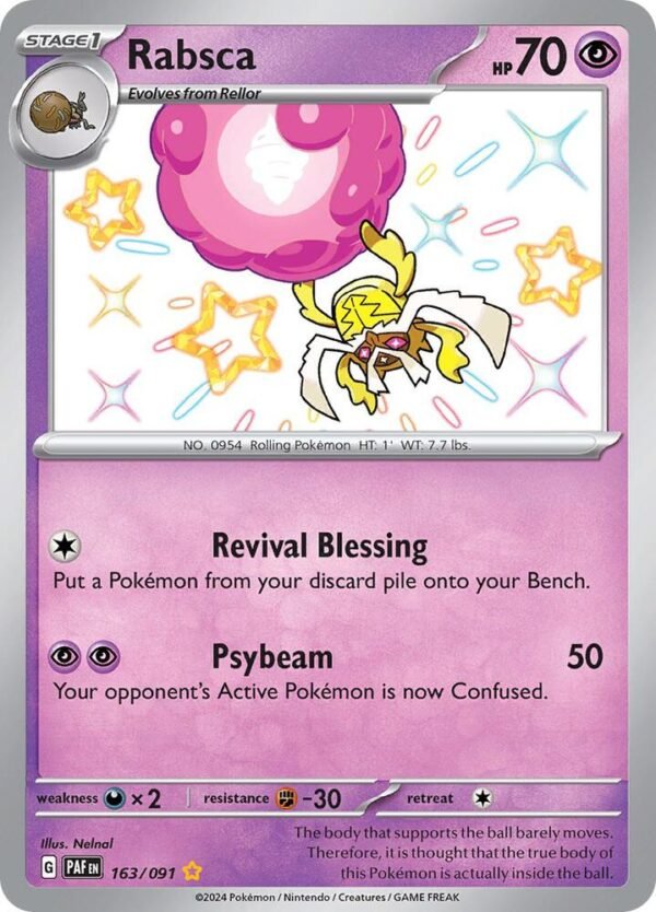 Rabsca 163/091 Holofoil SV: Paldean Fates Rabsca 163/091 Holofoil SV: Paldean Fates