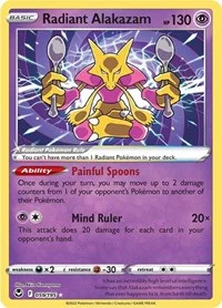 Radiant Alakazam | 059/195 | Holofoil | SWSH12: Silver Tempest Radiant Alakazam | 059/195 | Holofoil | SWSH12: Silver Tempest