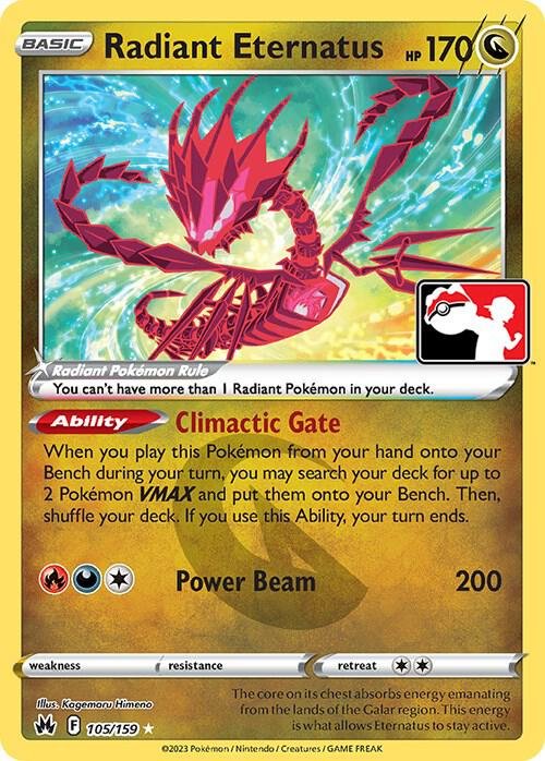 Radiant Eternatus 105/159 Holofoil Prize Pack Series Cards
