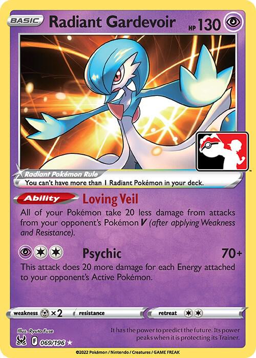 Radiant Gardevoir 069/196 Holofoil Prize Pack Series Cards