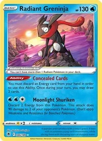 Radiant Greninja | 046/189 | Holofoil | SWSH10: Astral Radiance