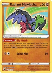 Radiant Hawlucha | 081/189 | Holofoil | SWSH10: Astral Radiance