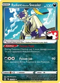 Radiant Hisuian Sneasler | 123/196 | Holofoil | Prize Pack Series Cards