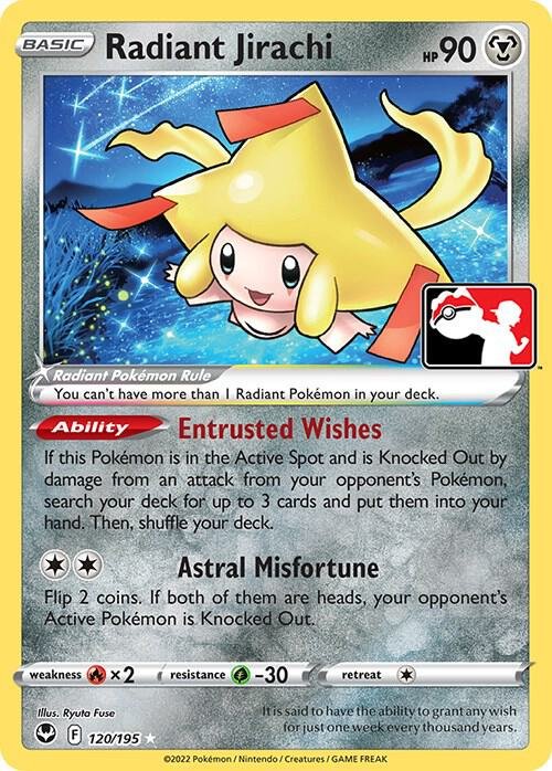 Radiant Jirachi 120/195 Holofoil Prize Pack Series Cards Radiant Jirachi 120/195 Holofoil Prize Pack Series Cards