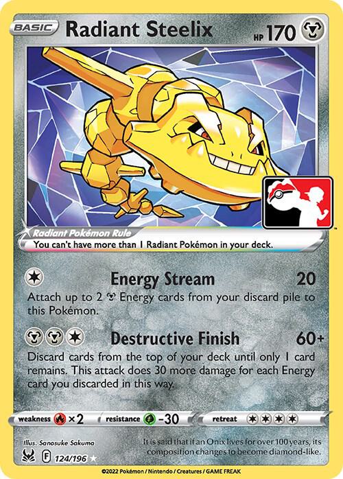 Radiant Steelix 124/196 Holofoil Prize Pack Series Cards