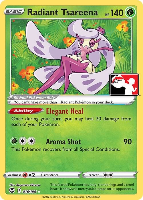 Radiant Tsareena 016/195 Holofoil Prize Pack Series Cards