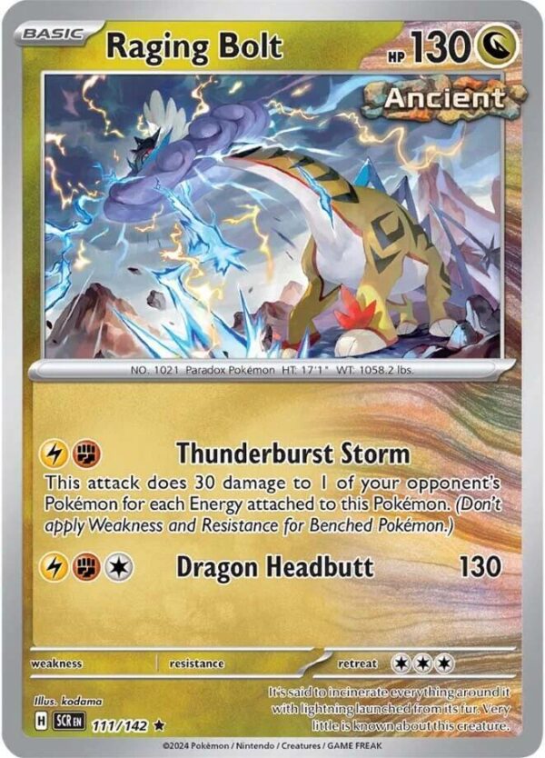 Raging Bolt 111/142 Holofoil SV07: Stellar Crown