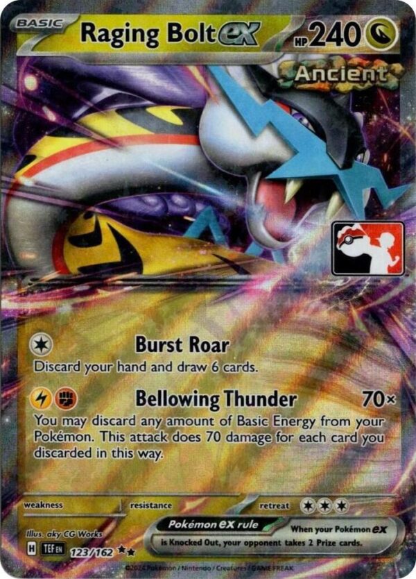 Raging Bolt ex 123/162 (Prize Pack Series 5) Holofoil Prize Pack Series Cards Raging Bolt ex 123/162 (Prize Pack Series 5) Holofoil Prize Pack Series Cards