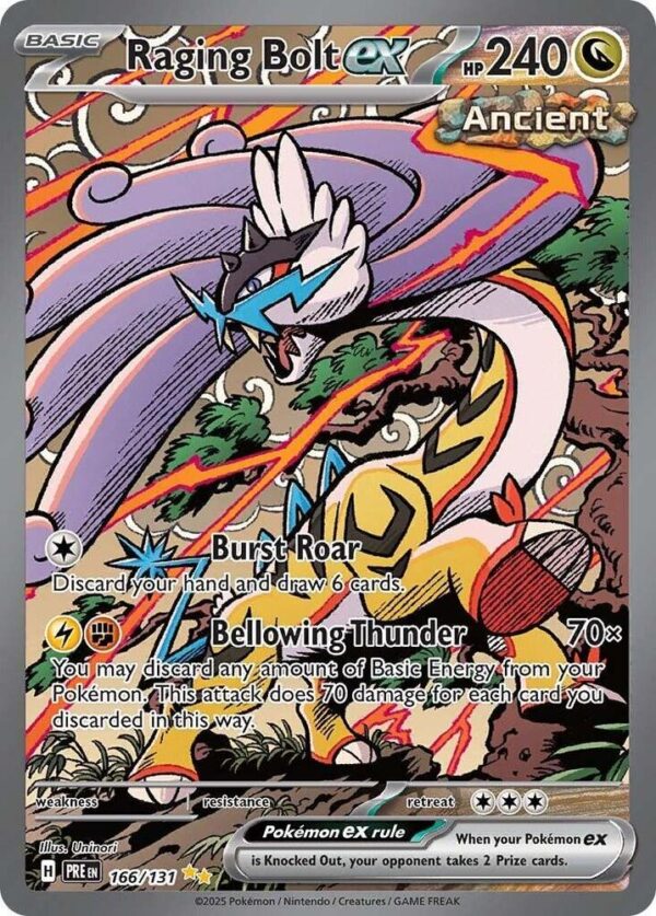 Raging Bolt ex 166/131 Holofoil SV: Prismatic Evolutions