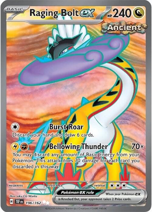 Raging Bolt ex 196/162 Holofoil SV05: Temporal Forces