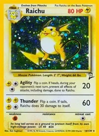 Raichu | 016/130 | Holofoil | Base Set 2