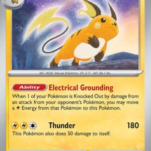 Raichu 019/091 Reverse Holofoil SV: Paldean Fates