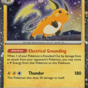 Raichu 026/165 (Cosmos Holo) Holofoil Miscellaneous Cards & Products