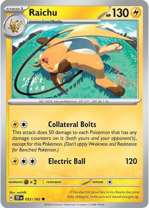 Raichu 052/162 Normal SV05: Temporal Forces