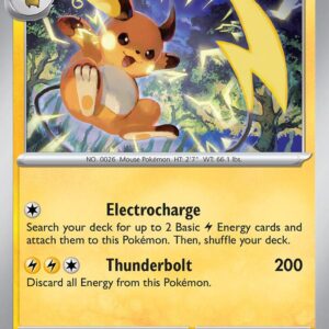 Raichu 064/193 Reverse Holofoil SV02: Paldea Evolved Raichu 064/193 Reverse Holofoil SV02: Paldea Evolved