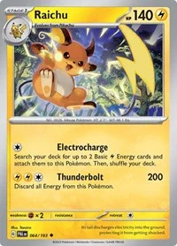 Raichu | 064/193 | Reverse Holofoil | SV02: Paldea Evolved