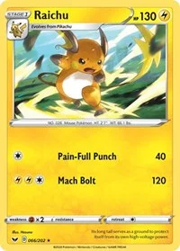Raichu | 066/202 | Normal | SWSH01: Sword & Shield Base Set