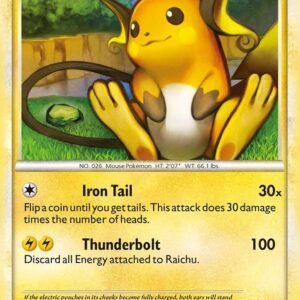 Raichu 10/123 Reverse Holofoil HeartGold SoulSilver