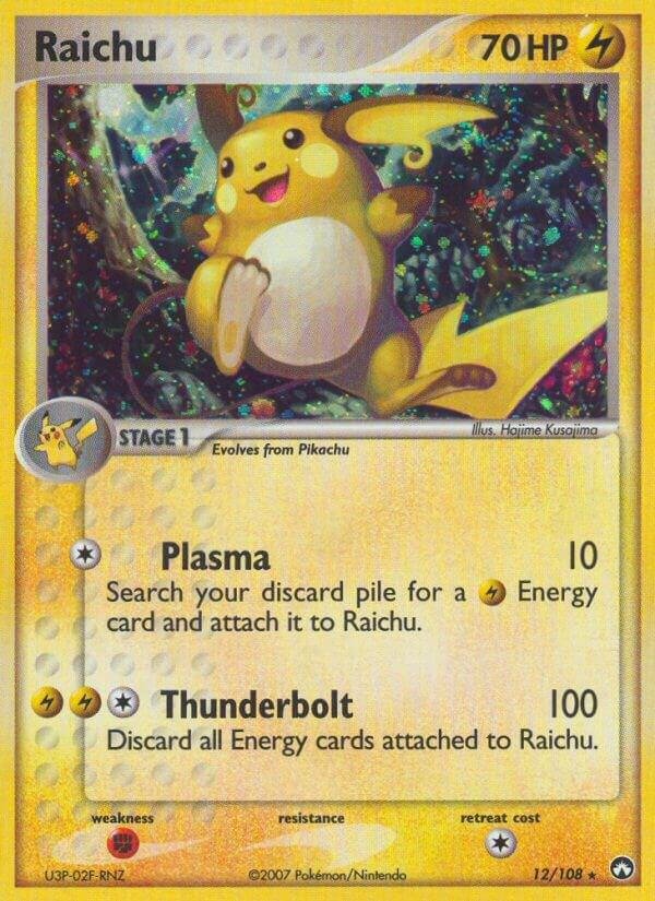 Raichu 12/108 Reverse Holofoil Power Keepers