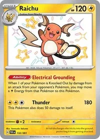 Raichu | 132/091 | Holofoil | SV: Paldean Fates