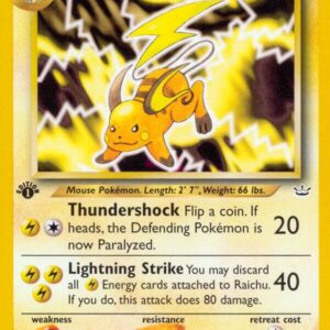 Raichu 21/64 1st Edition Neo Revelation