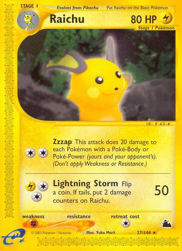 Raichu (27) 027/144 Normal Skyridge