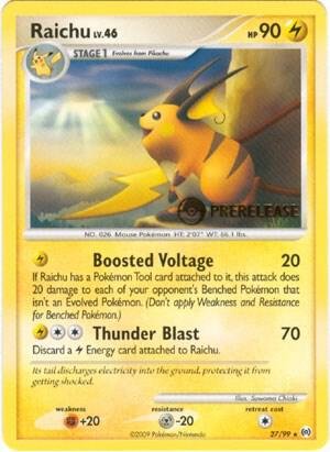 Raichu 27/99 (Prerelease) Normal Nintendo Promos