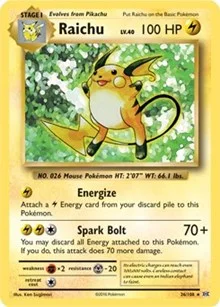 Raichu | 36/108 (XY Evolutions) | 036/108 | Normal | Deck Exclusives