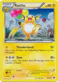 Raichu | 40/99 (Cosmos Holo) | 040/099 | Holofoil | Blister Exclusives